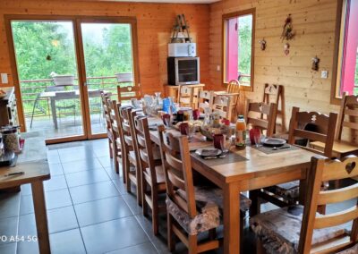 Salle à manger modulable